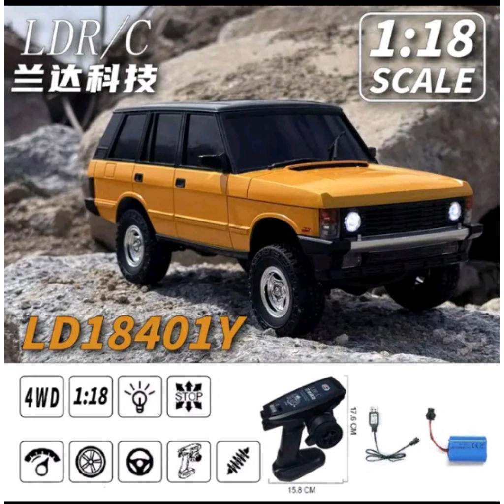 RC Adventure Land Rover 4WD Full Propo LDRC 18401 RC Crawler Skala 1:18