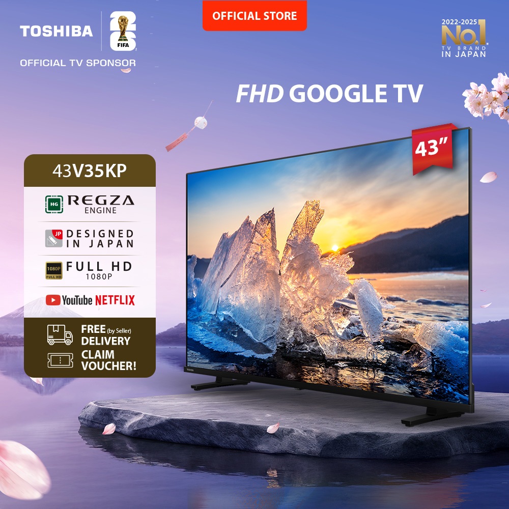 [FHD Google TV] Toshiba TV 43" FHD Google TV - Google Assistant Netflix Disney+ Youtube Dolby Audio 