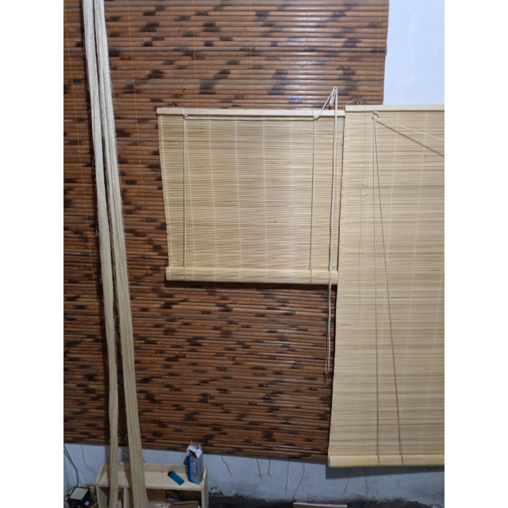 kerey bambu. tirai bambu gulung outdoor 50cmX100cm original