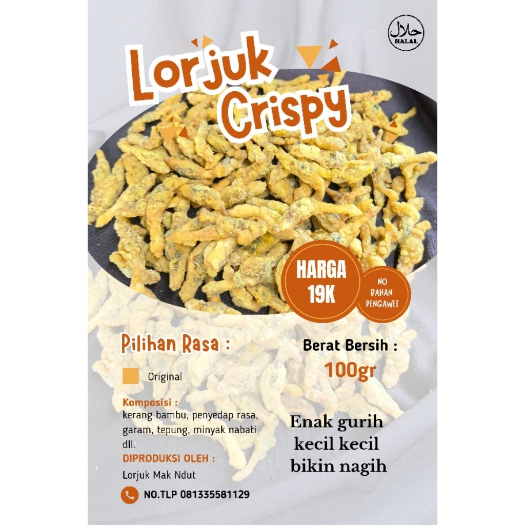 Kerang Bambu Crispy/Lorjuk crispy