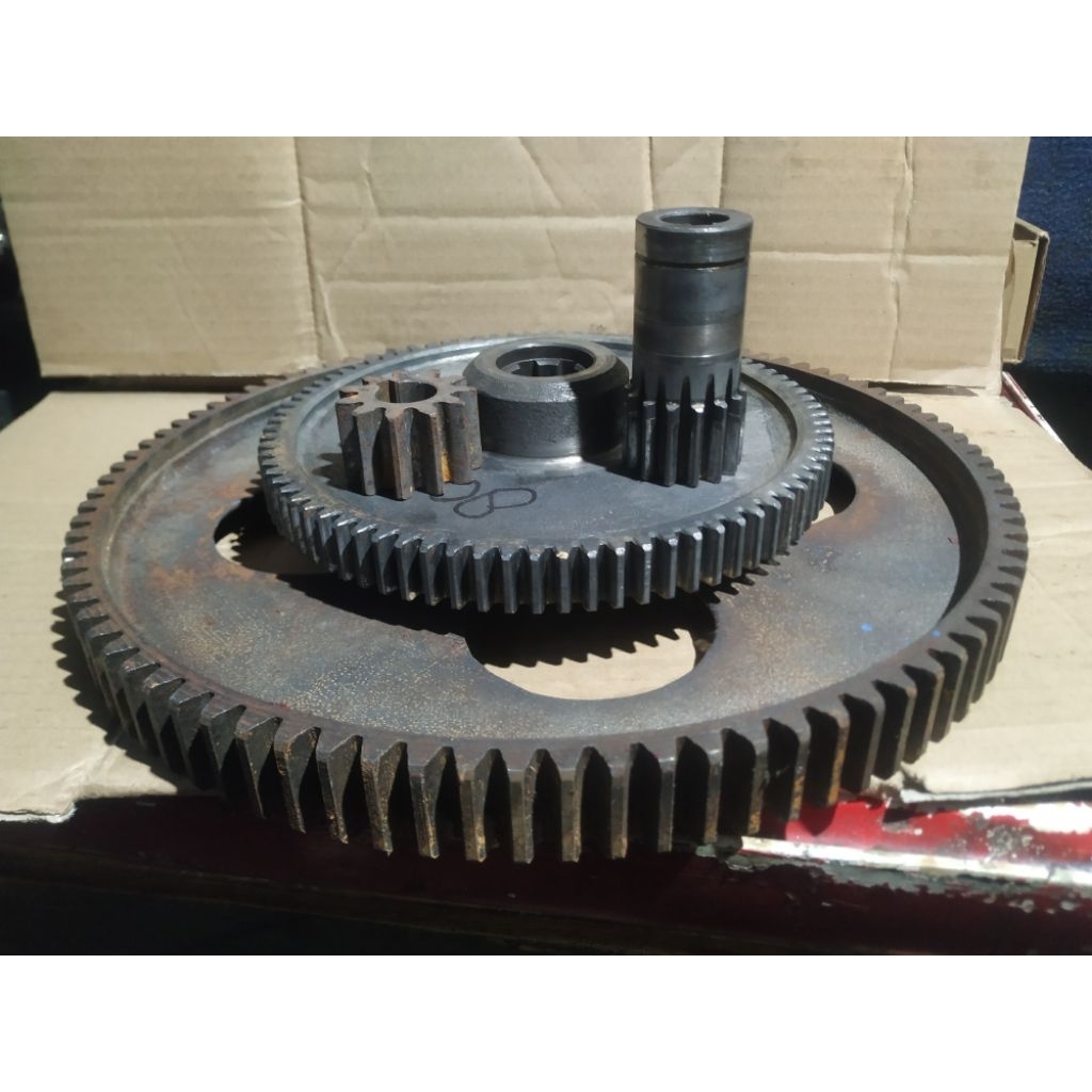 Gear Set  gigi lurus/roda gigi diameter 21*4 cm & 33*4,5 cm