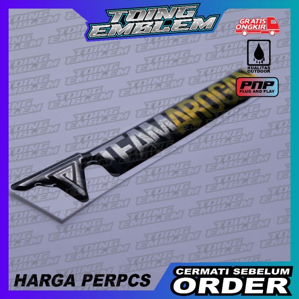 Emblem team arogan / emblem timbul targn / sticker team arogan / stiker logo targn / emblem 3d team 