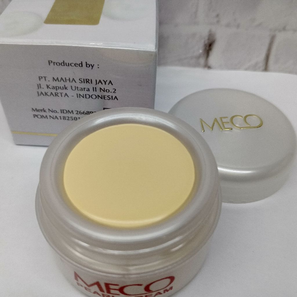 Meco Pearl Cream 12 gr BPOM - Cream Siang Meco