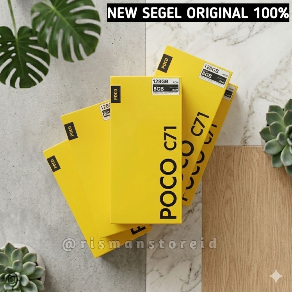 HP POCO C71 RAM 4GB 128GB Garansi Resmi Original Smartphone Android Baru