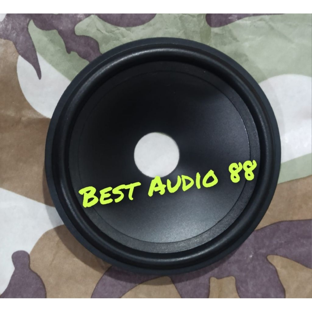 Daun kertas speaker 4inch 4 inch woofer karet  mika hitam voice 20mm tinggi 2  cm
