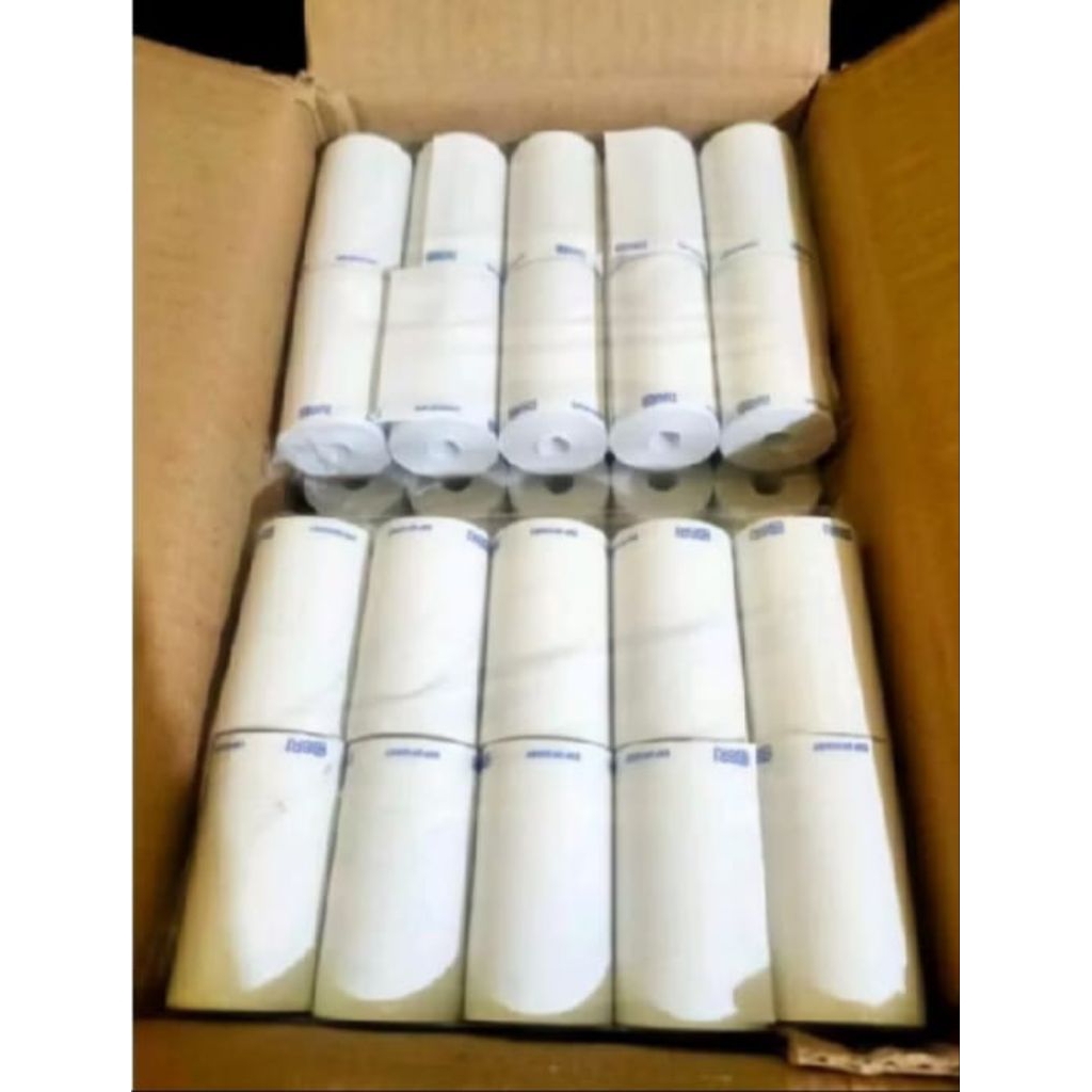 10pcs kertas struk thermal 57x30mm logo Brilink