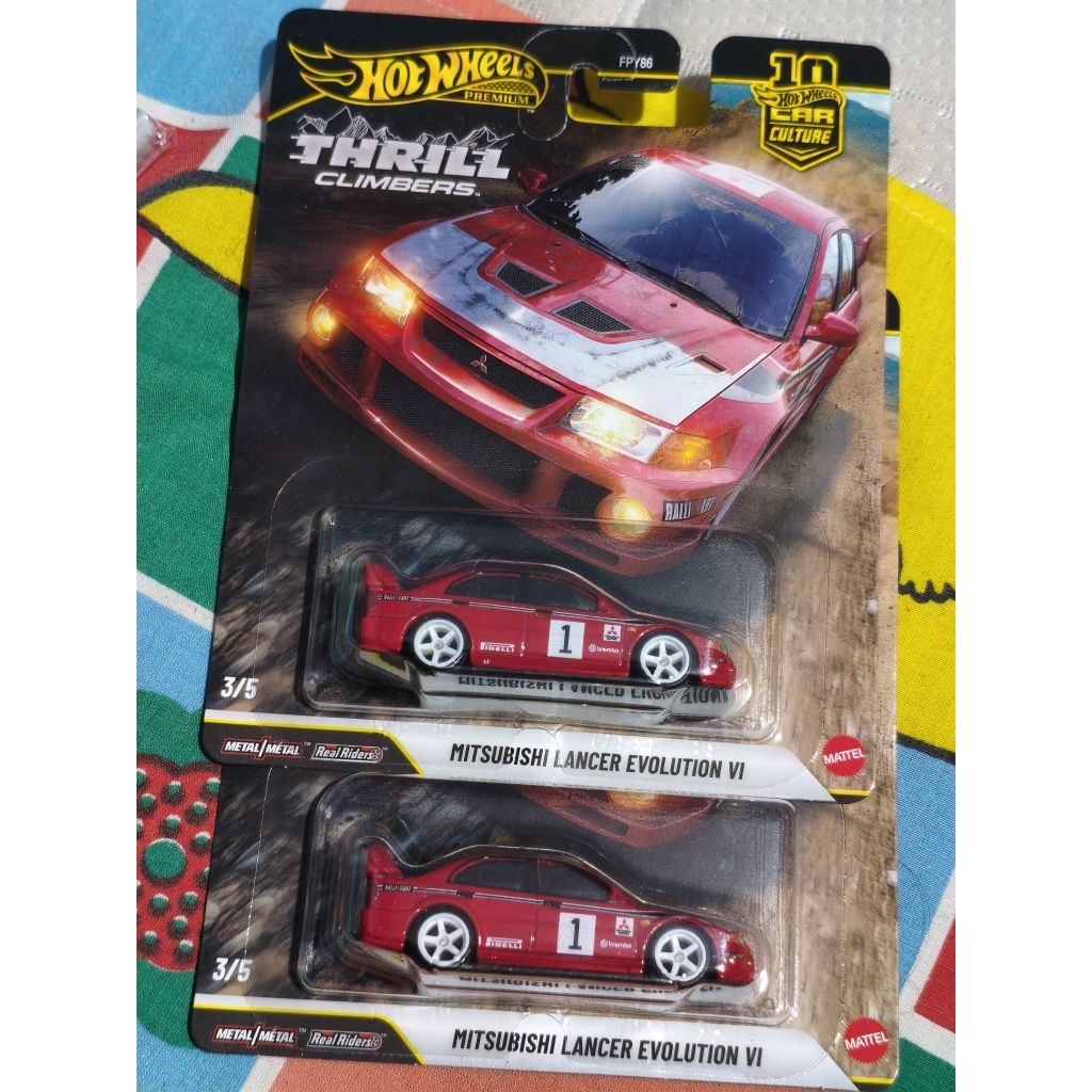 Hotwheels Premium Thrill Climber Mitsubishi Lancer Evo VI
