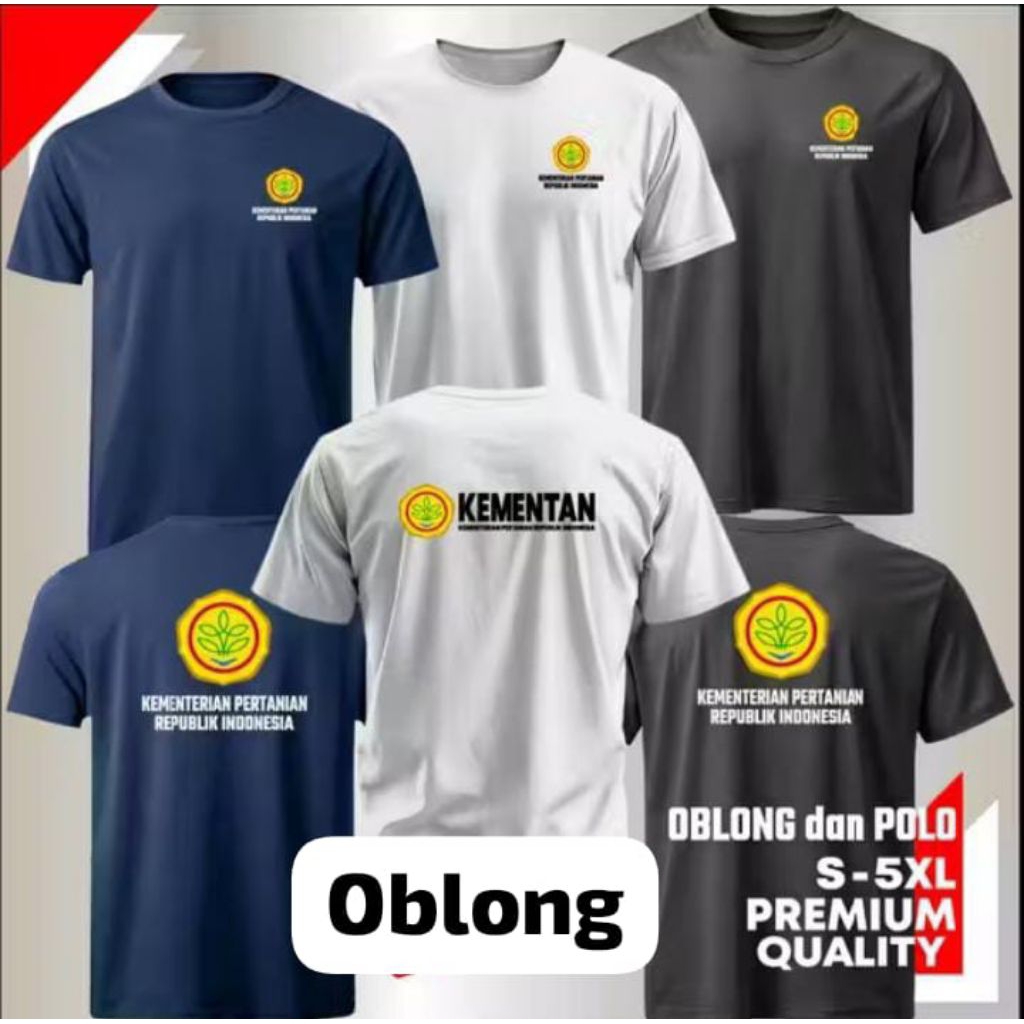 KAOS KEMENTERIAN PERTANIAN KEMENTAN ADEM TEBAL TERLARIS