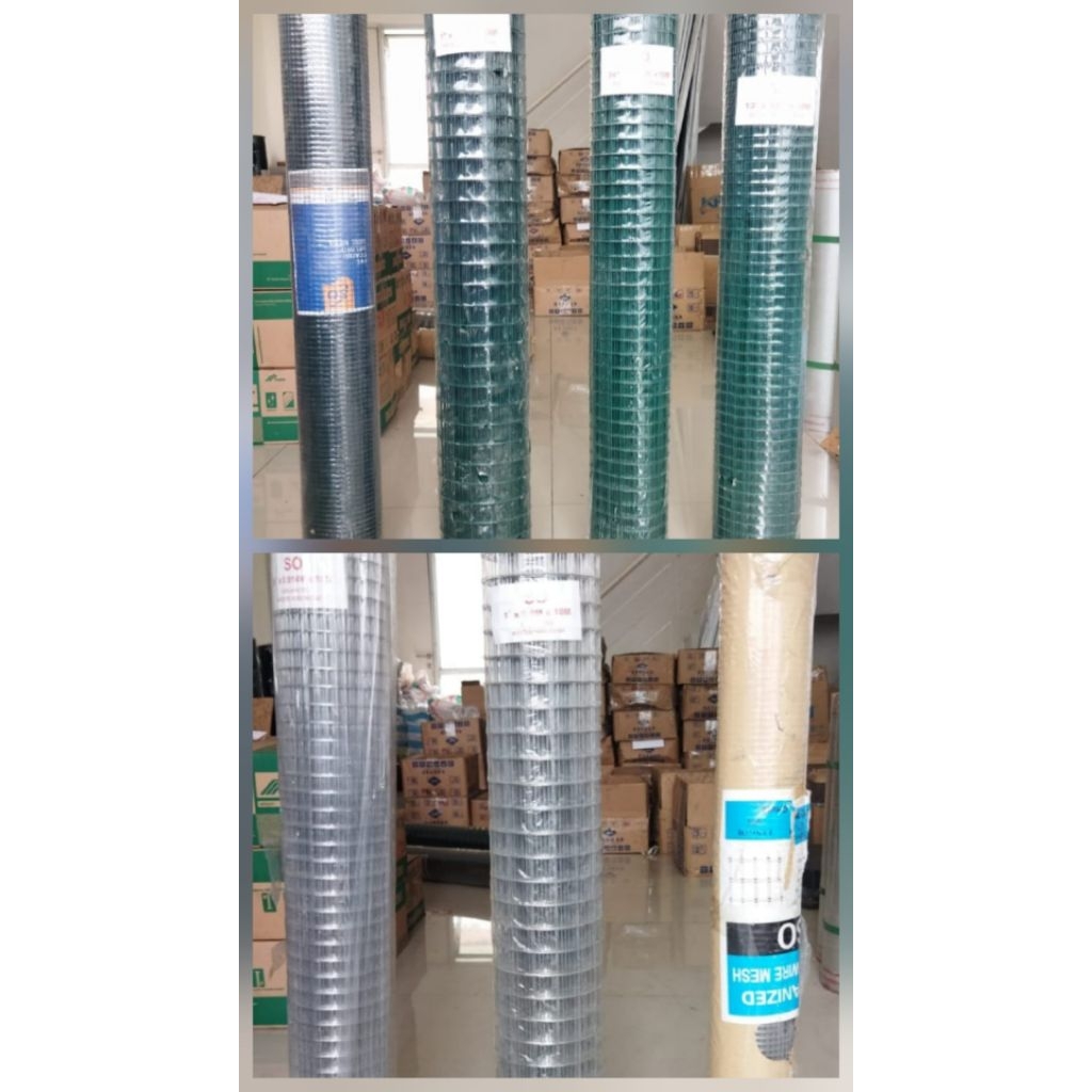 Kawat Loket PVC / Kawat Loket Galvanis Meteran ukuran Lubang 1/4" , 1/2" , 3/4 , 1" inci Kualitas Te