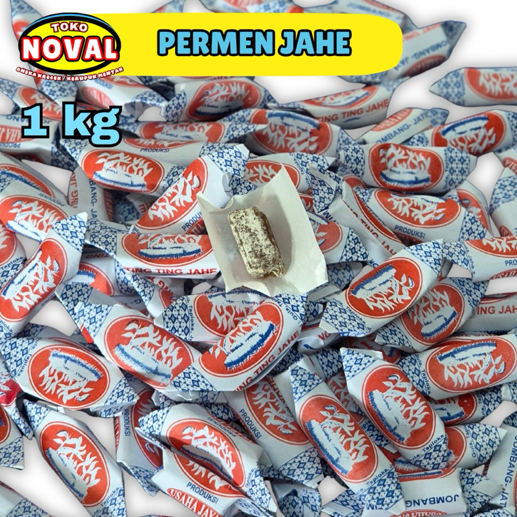 [ 1kg ] Permen jahe,permen jadul pedas jahenya maknyus