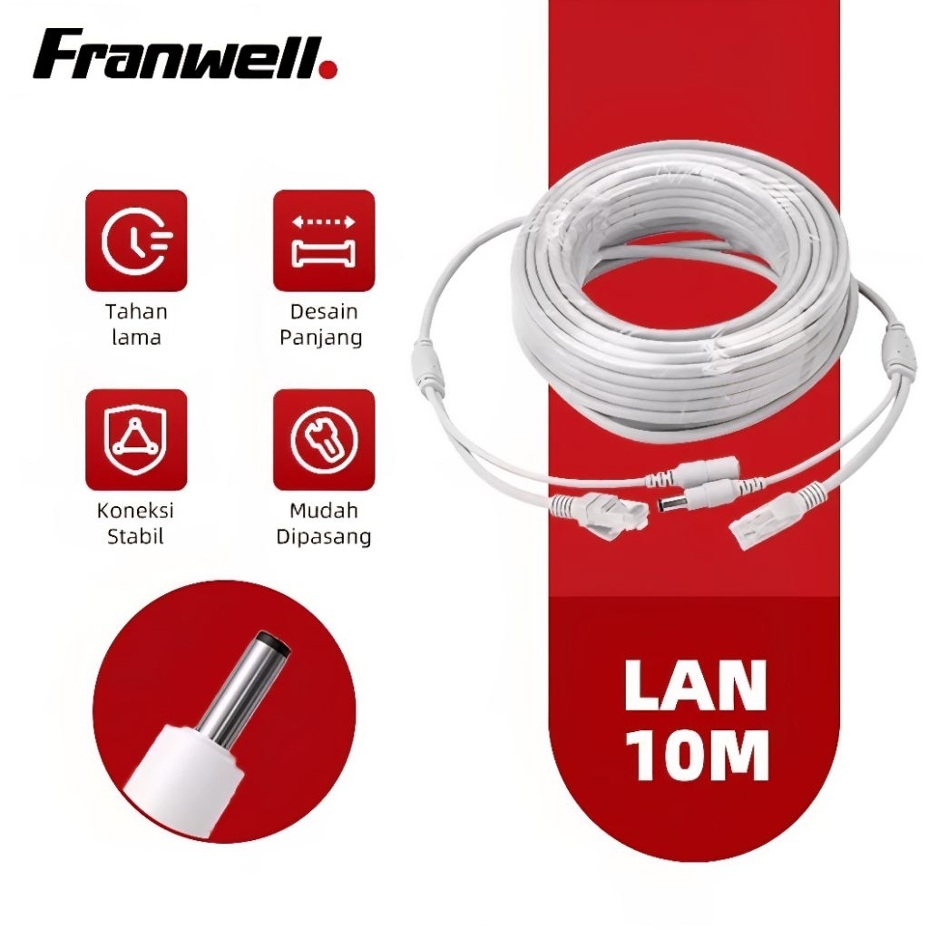 KABEL EXTENSION CCTV DISERTAI DENGAN KABEL LAN