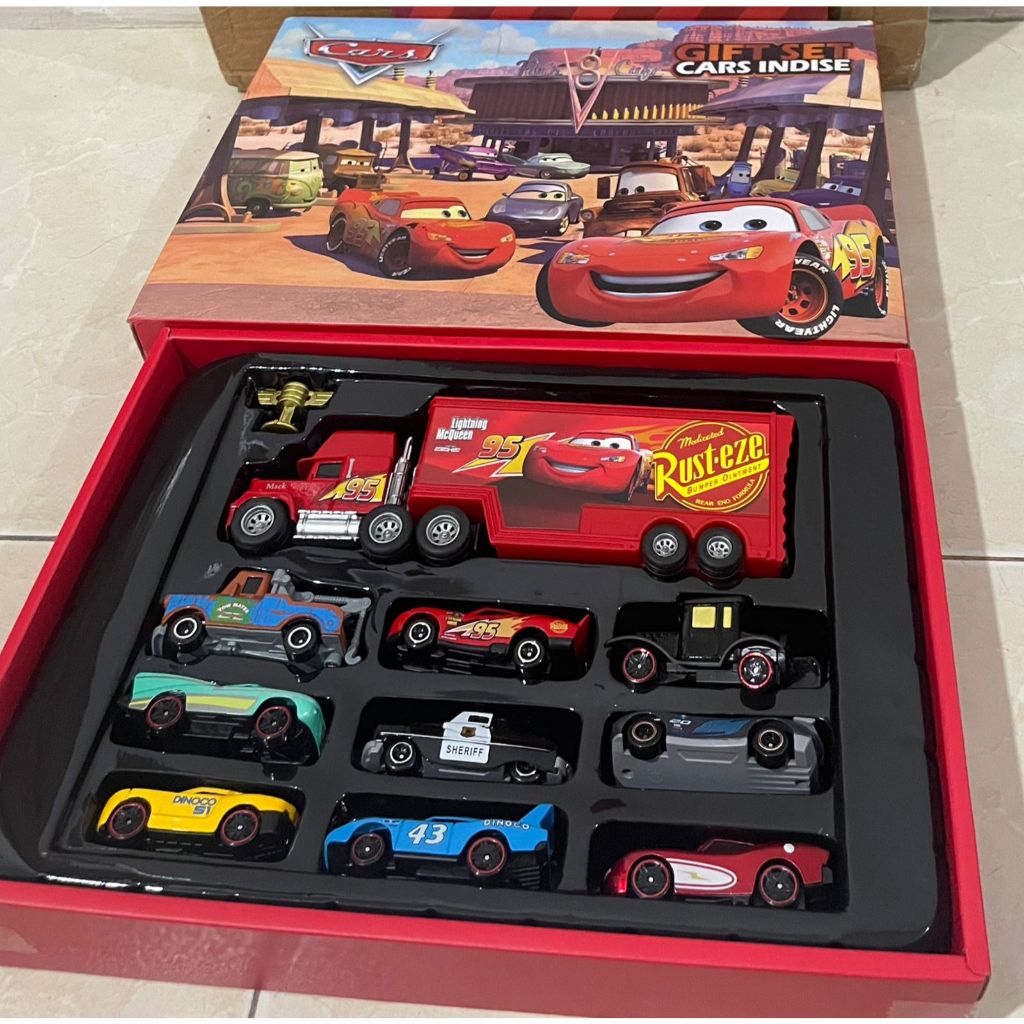 Diecast Cars Diecast Cars Skala 1:55 Mcqueen Dinococo Diecast Truck Diecast Truk Francesco New