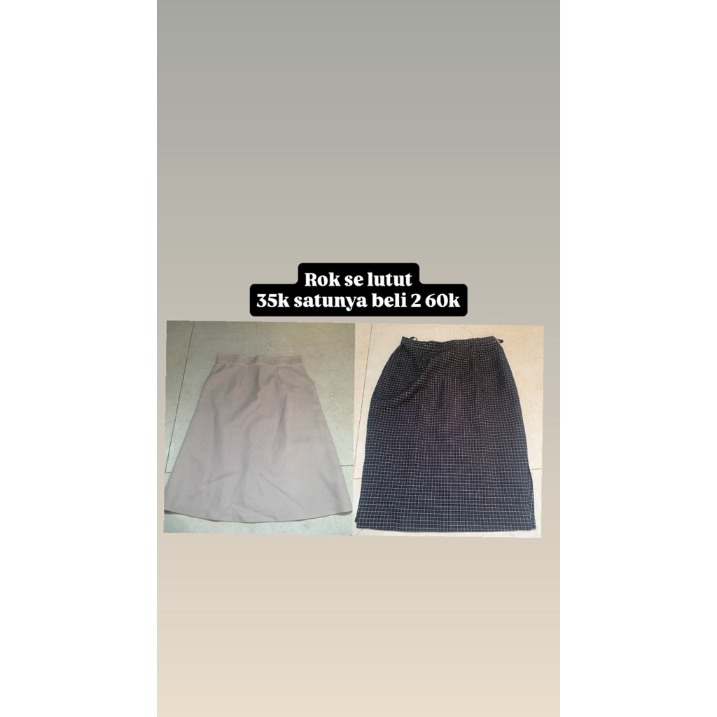 Preloved Rok Setengah Lutut