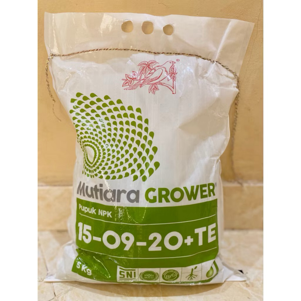 Pupuk npk mutiara grower kemasan pabrik 5kg