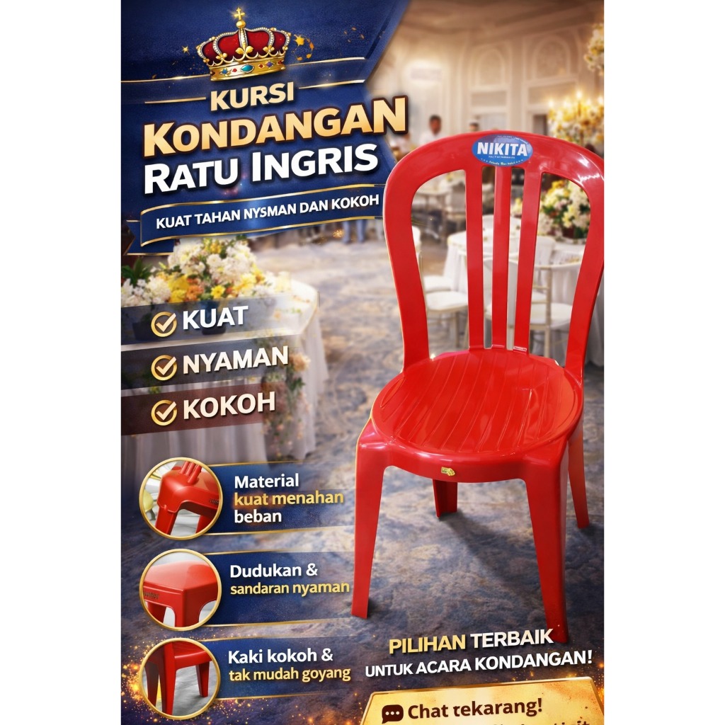 Kursi Sandar Rotan Nikita Kuat | Kursi Santai Balkon Teras Minimalis Aesthetic Outdoor Indoor Nyaman