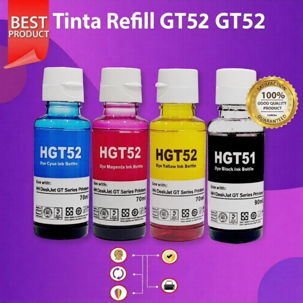 FixPrint Tinta Botol GT51 GT52 GT53 Compatible Printer GT5810 GT5820 Ink Tank 115 315 415 319 415 50