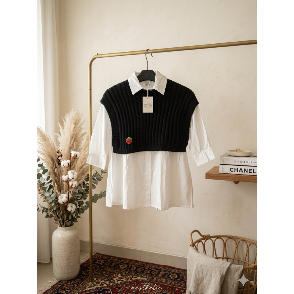 Kemeja dress outer anak dress anak korea style kemeja putih dress anak perempuan dress korea dress o