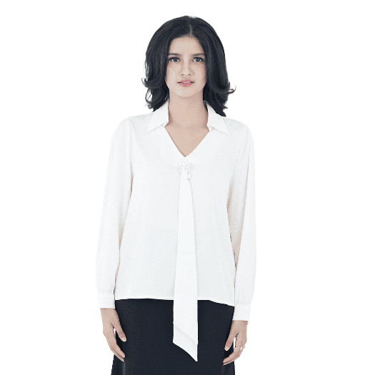 AKAYE | KEMEJA BLOUSE CELINE Kemeja wanita - Bahan Katun combed Formal Office Premium