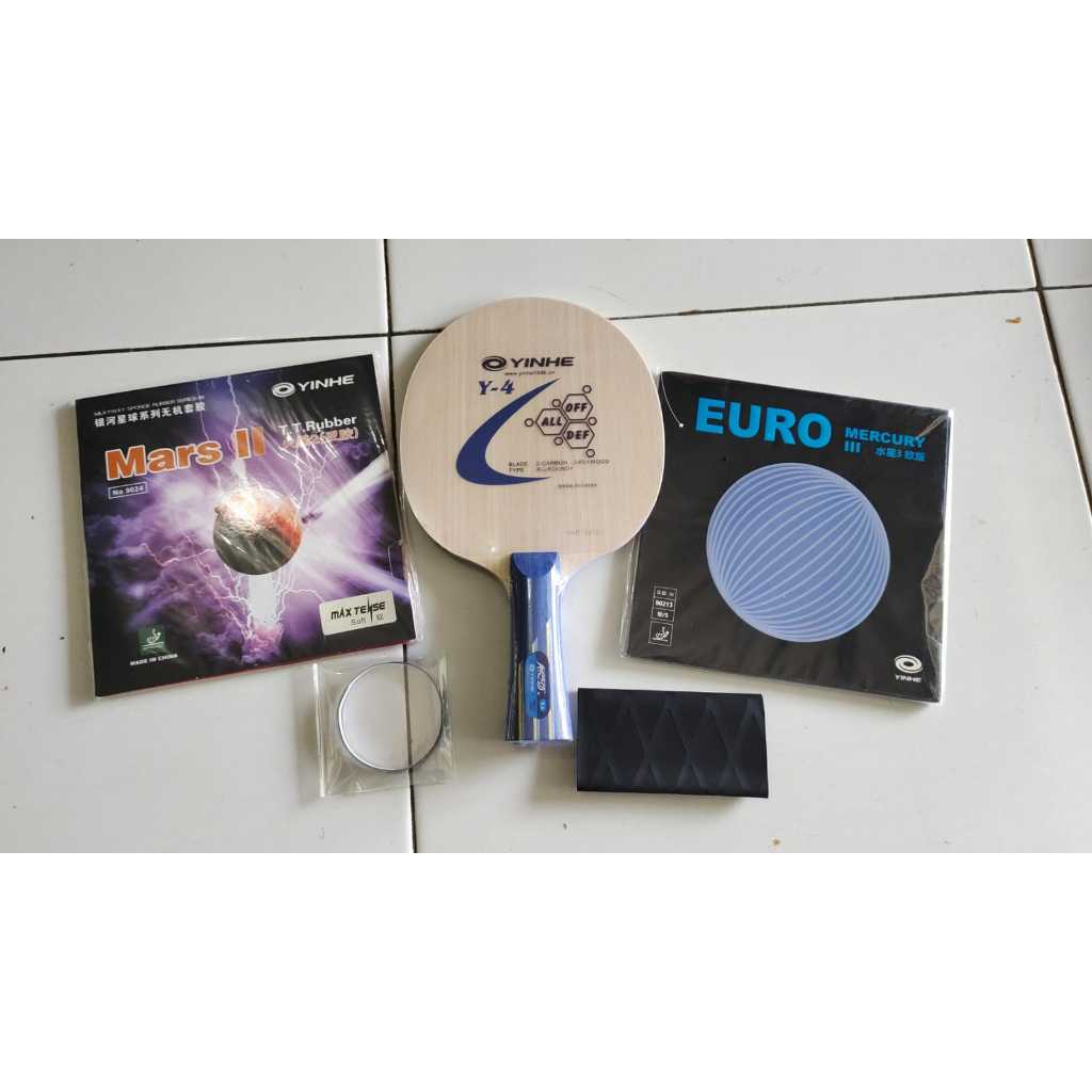 Bet Rakitan Yinhe Y4 rubber yinhe mars II dan Yinhe Mercury Euro