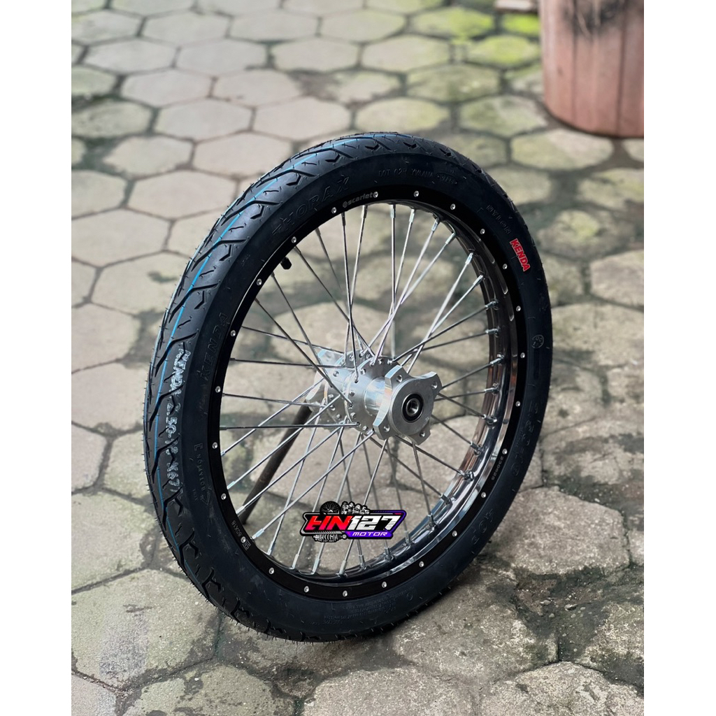 VELG SET RING 18 AG STYLE TROMOL CUSTOM SET BAN (BELAKANG ONLY)