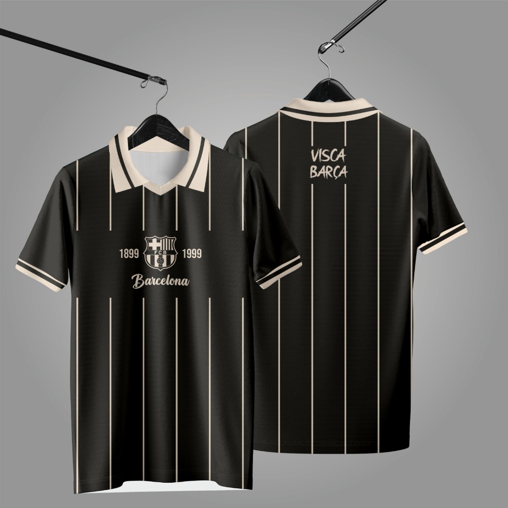 JERSEY FANTASY BARCELONA FC RETRO BERKUALITAS