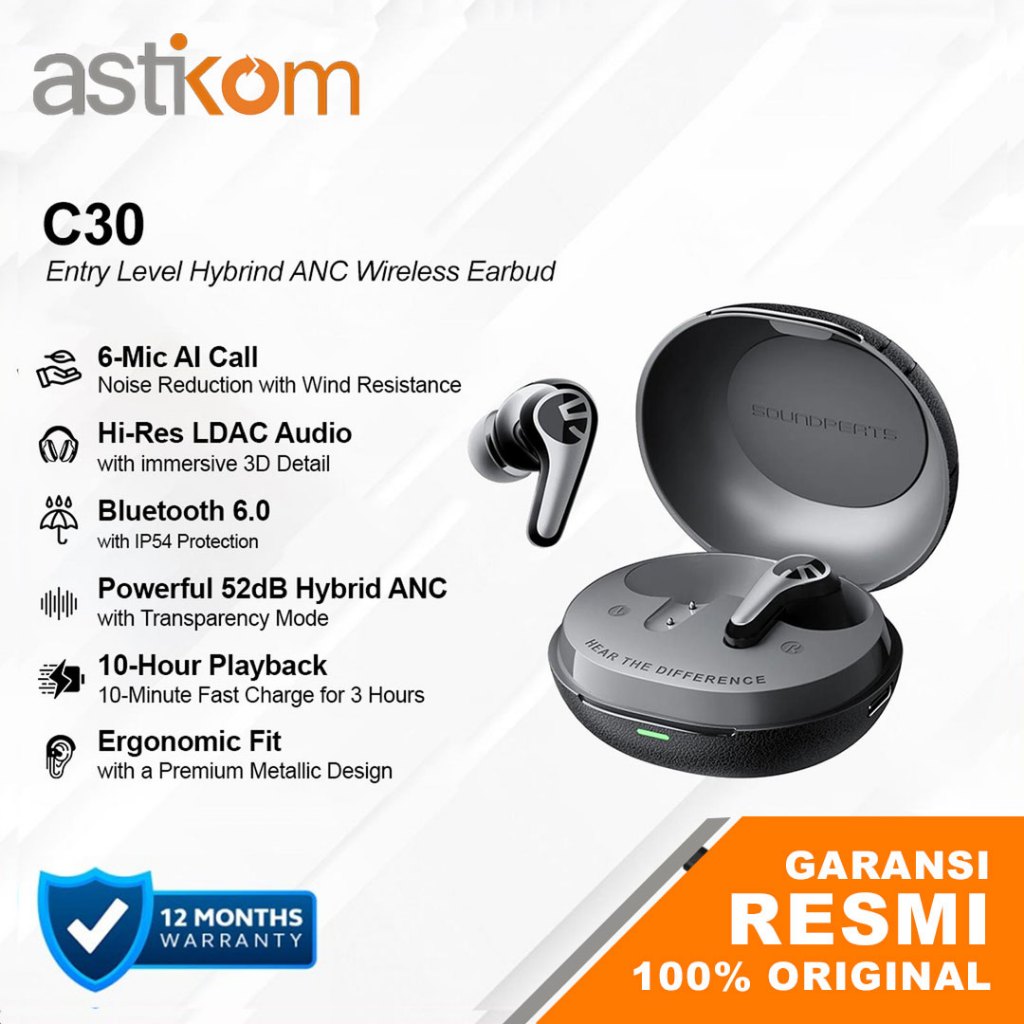TWS Earphone Soundpeats C30