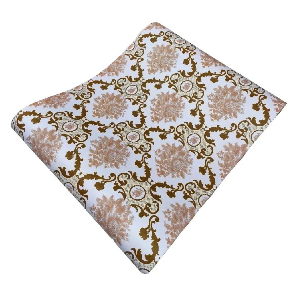 Wallpaper Dinding Bunga Gold 45cm x 10m Wallpaper Stiker Dinding