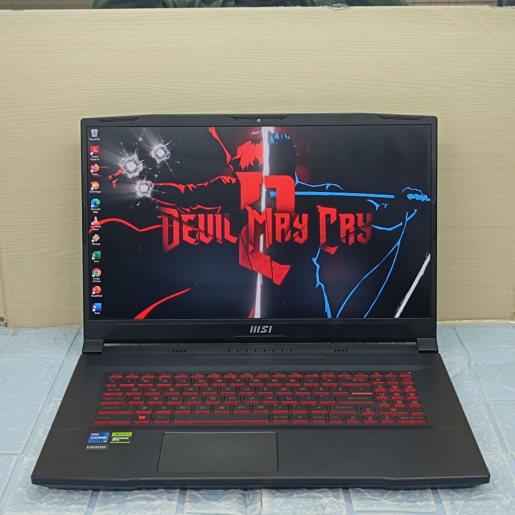 LAPTOP MSI KATANA GF76 12UC INTEL CORE I7 GEN 12 RAM 16 GB SSD 512 GB RTX 3050