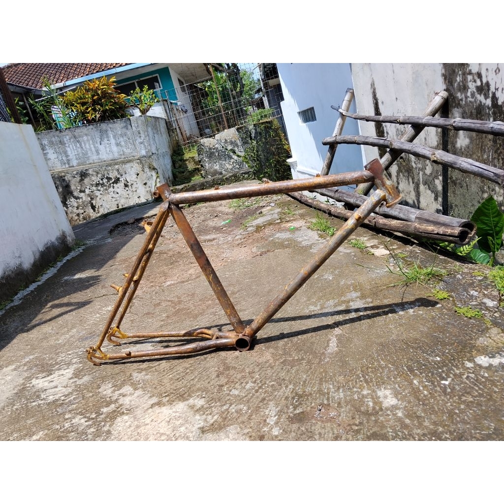 Frame Sepeda Mtb Ban 24" SIZE 18" RATA AIR SERI 89105839 STEEL JADUL VINTAGE BIKE LANGKA