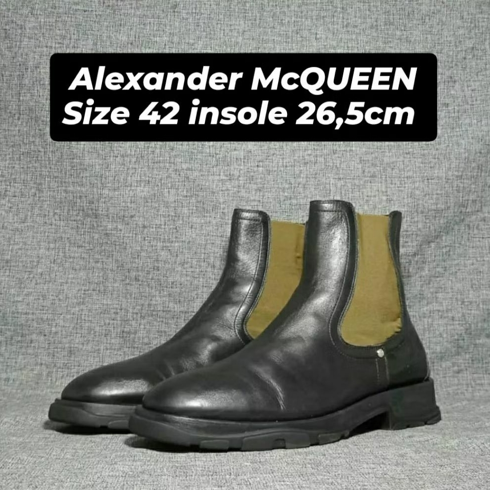 Sepatu Chelsea Boots Alexander McQUEEN Sepatu Bikers Motoran Touring Kerja
