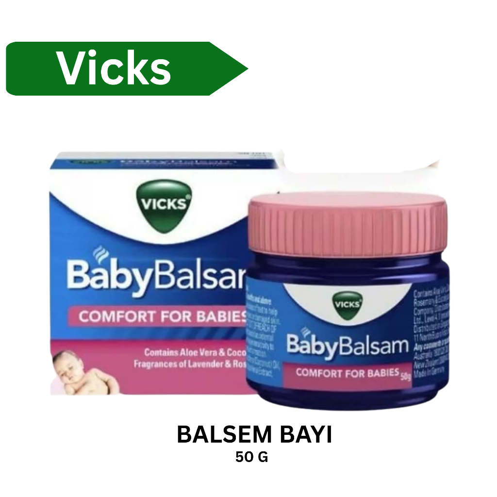 KRIM BALSEM BALSAM BAYI VICKS BABY BALSAM 50 GRAM IMPORT BALSEM PENGHANGAT TUBUH BAYI
