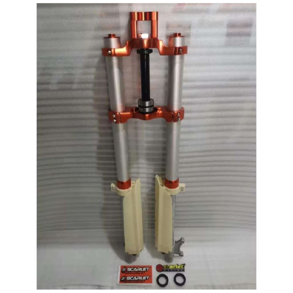 UP SIDE DOWN USD KLX 150 DTRACKER FULL CNC MERK SCARLET  UPSIDEDOWN KLX  USD KLX 150 / DTRACKER / TR