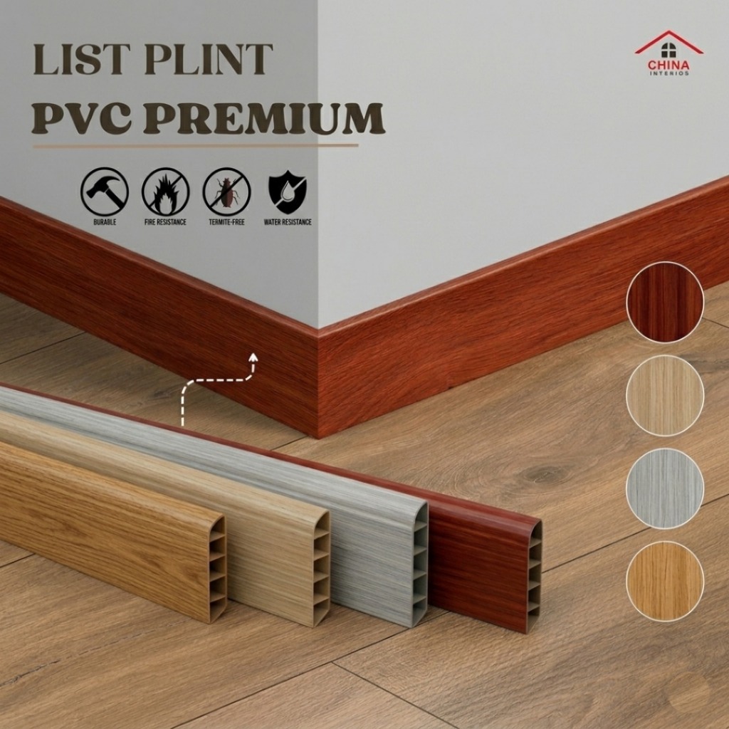 List PVC /plint list plank/skriting lantai vinyl/lantai kayu