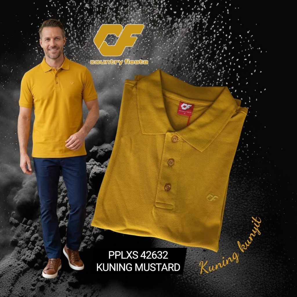 Kaos pria Country Fiesta KUNING MUSTARD PPLXS 42632