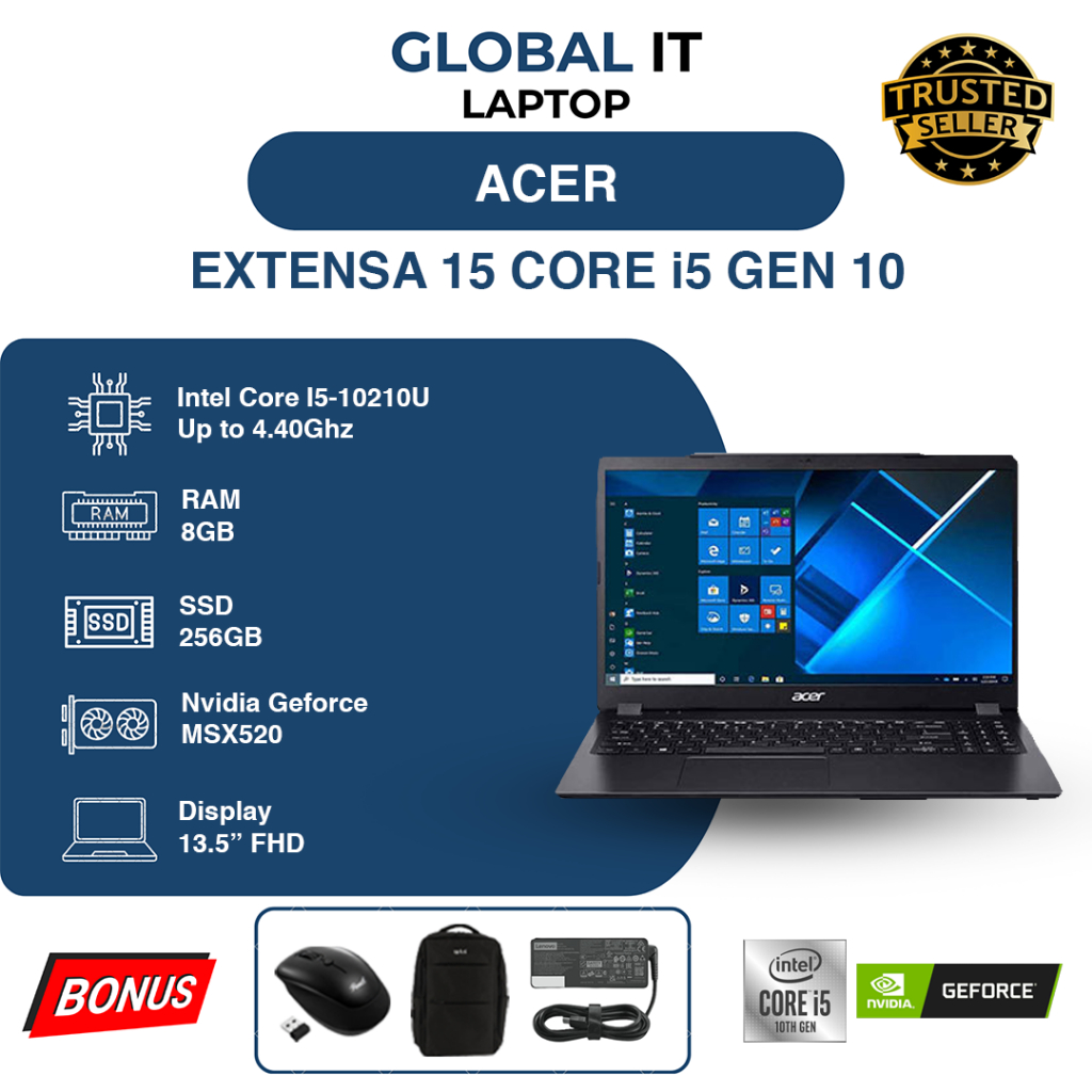 ACER EXTENSA 15 CORE i5 GEN 10 8/256GB