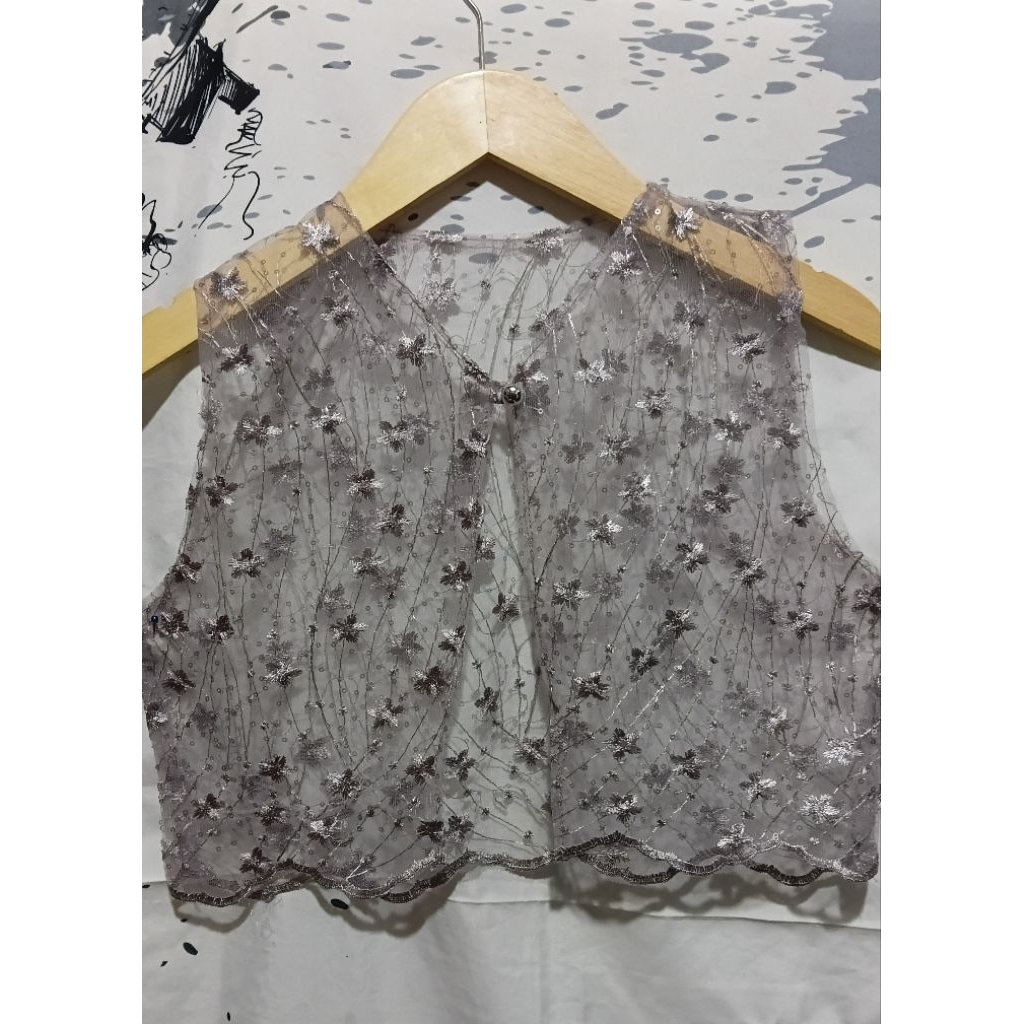 Vest brukat wanita/Ld 96/panjang 38/Rompi Brukat wanita dewasa/Rompi cantik/baju lebaran