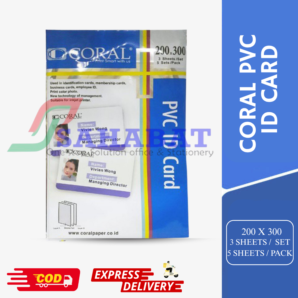 CORAL PVC ID CARD,KERTAS ID CARD