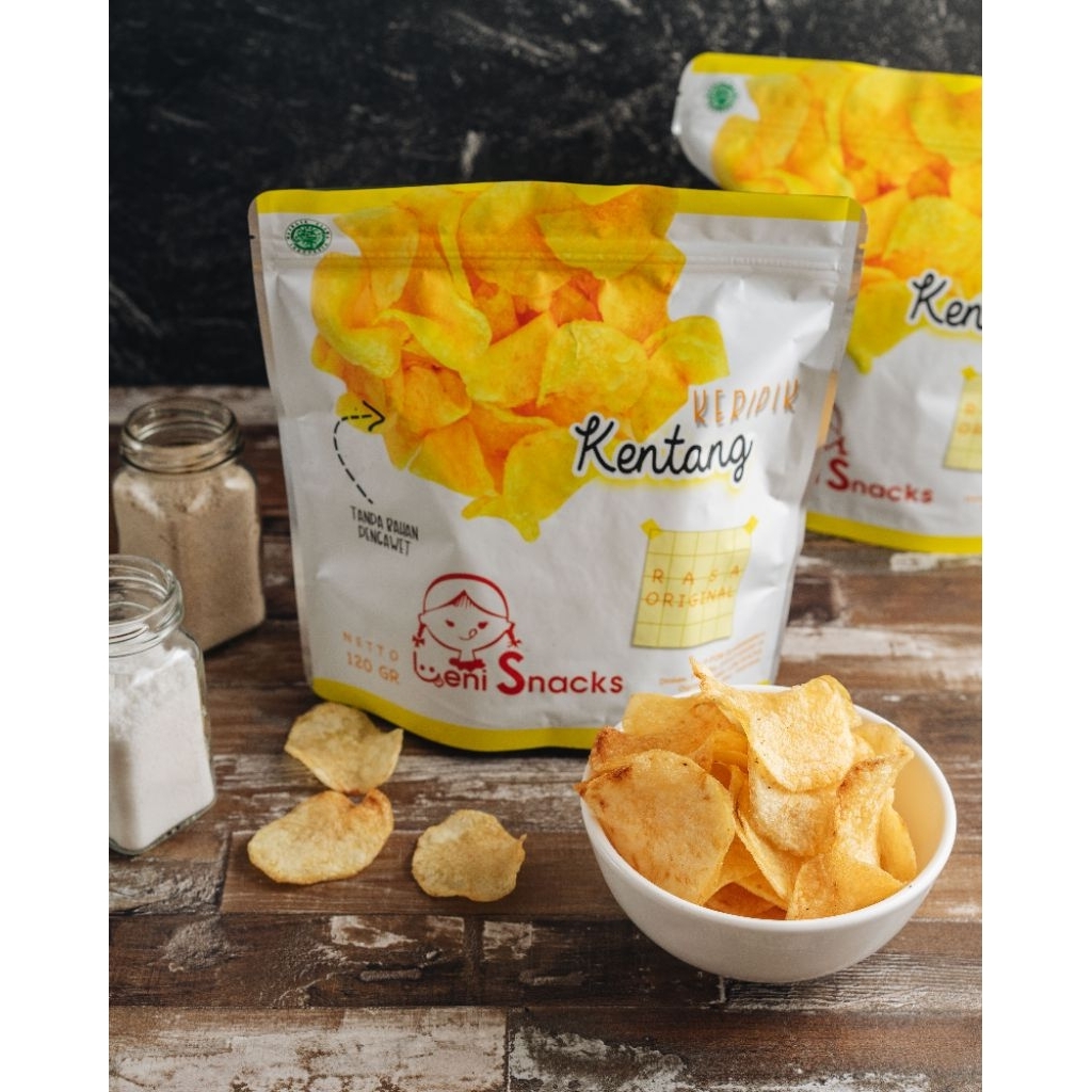 Leni Snacks Keripik KENTANG ORIGINAL Oleh Oleh Khas Pekanbaru