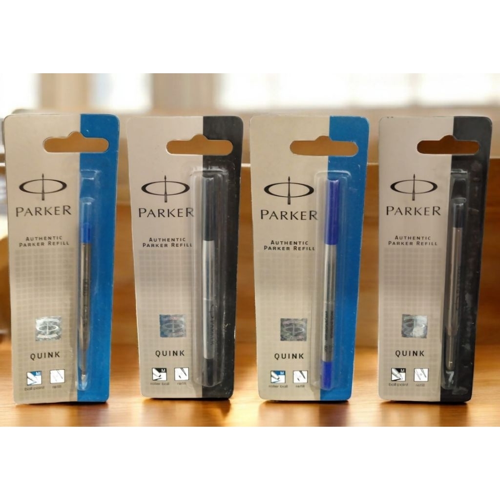 Refill Parker Pen Roller/ Reffil Parker BallPoint Asli Berhologram Resmi Parker Original Refill Park