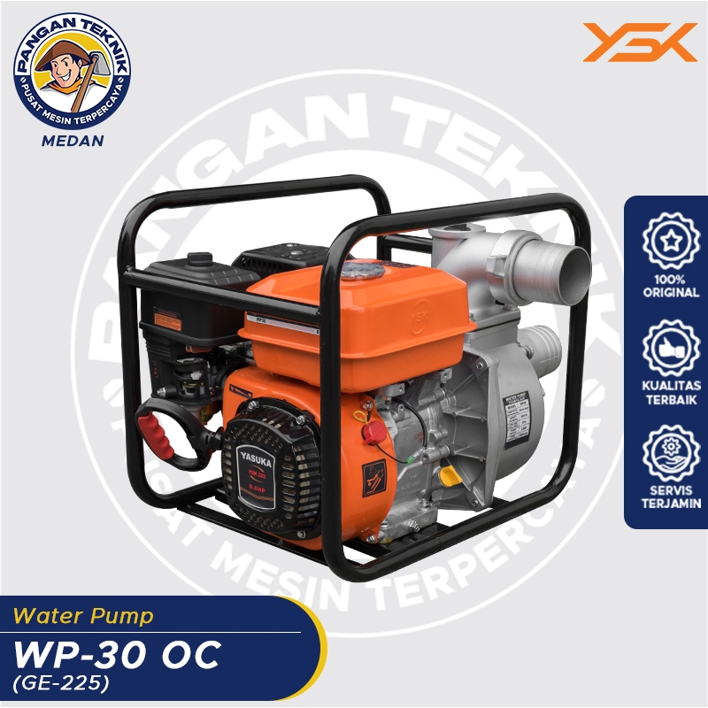 WATER PUMP YASUKA | WP 30 ( 3 inch )  225GE ORANGE | POMPA IRIGASI