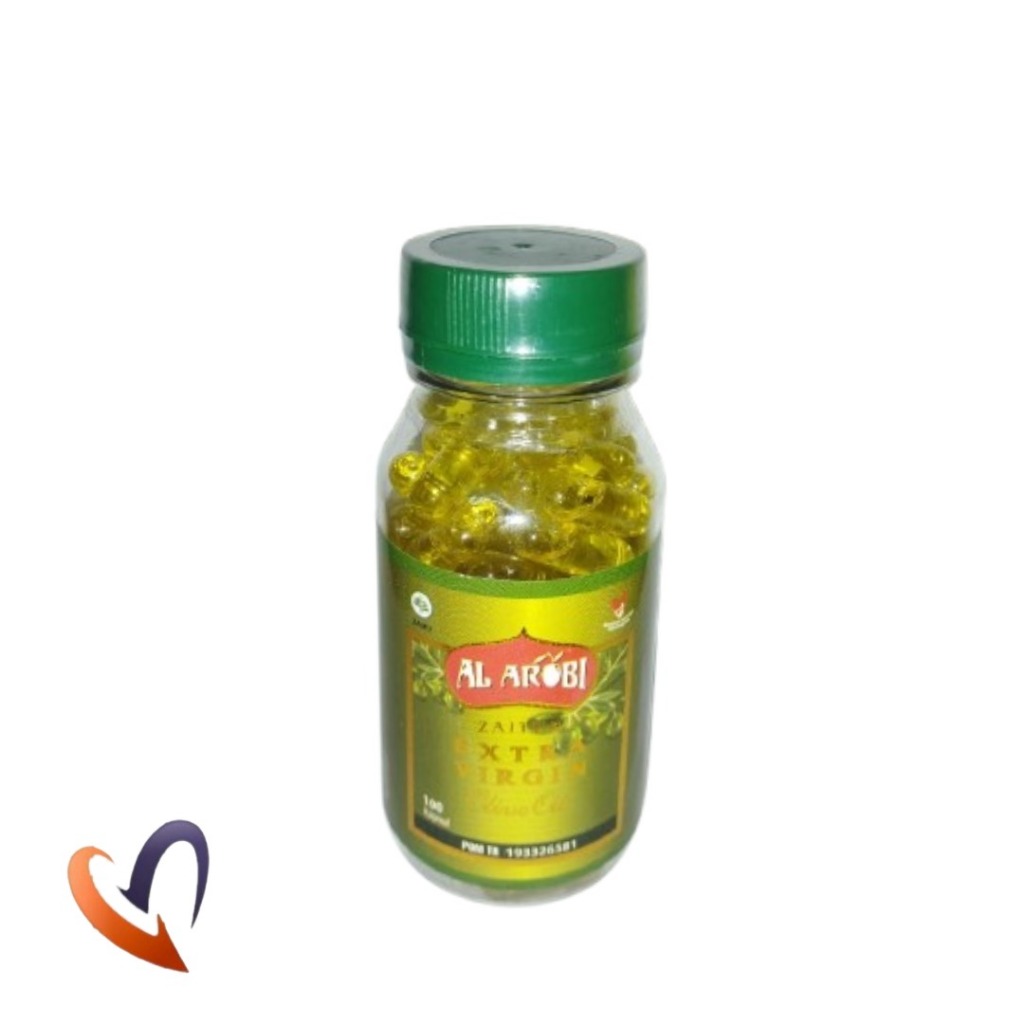 Kapsul Minyak Zaitun Al Arobi Jaitun Asli Murni Original 100% Arab Extra Virgin Olive Oil 100 Kapsul