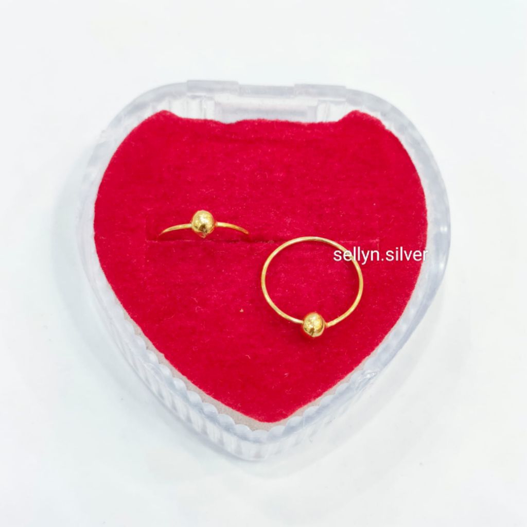 Anting Kenip Anak/Bayi Perak Asli