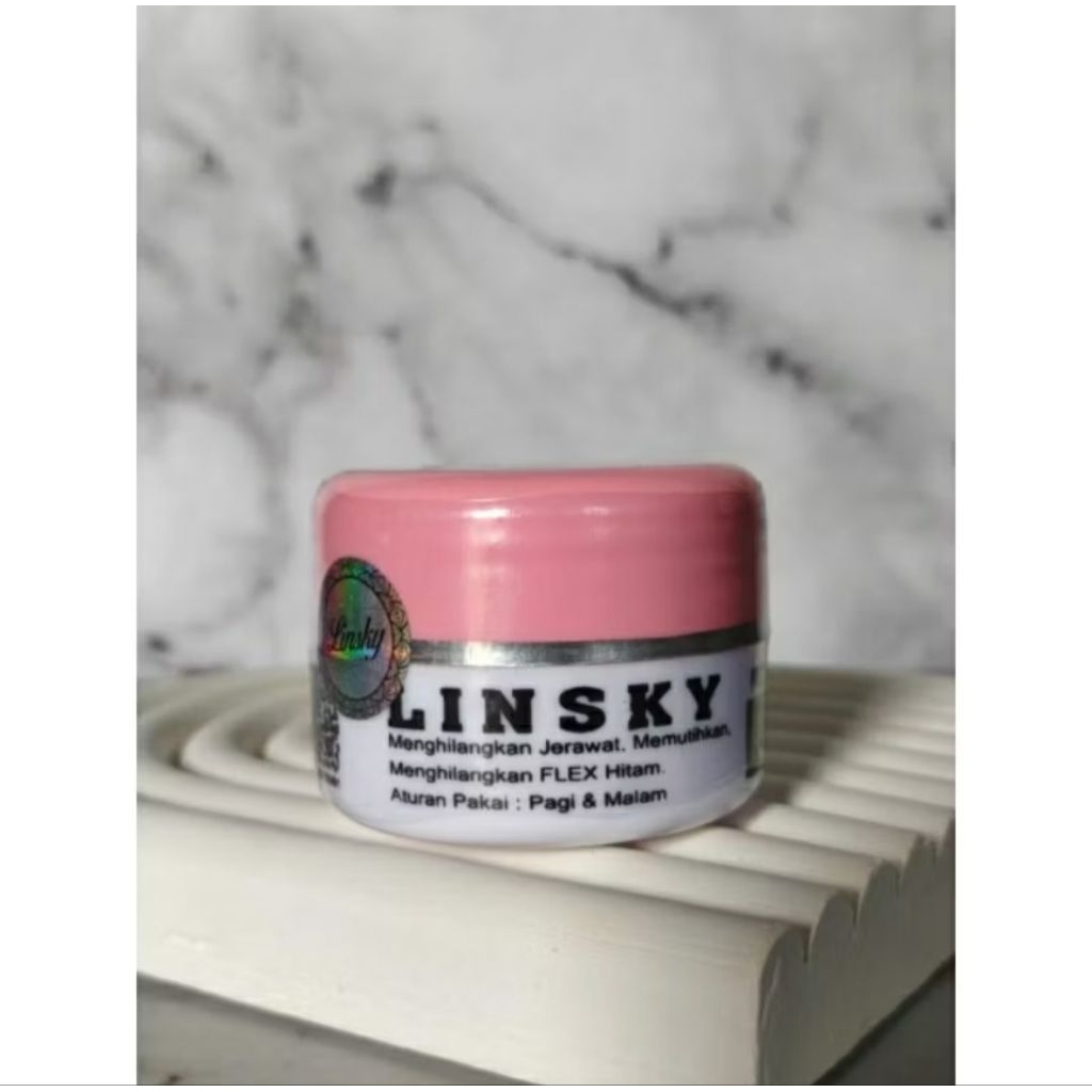Cream Linsky Tutup Pink Untuk Kulit Yang Susah Putih