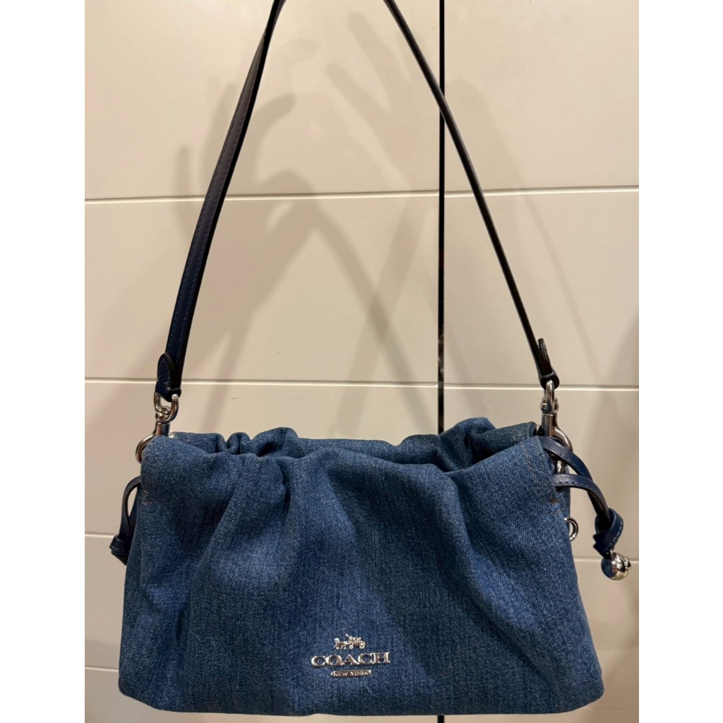 Coach Faye Shoulder Bag Denim