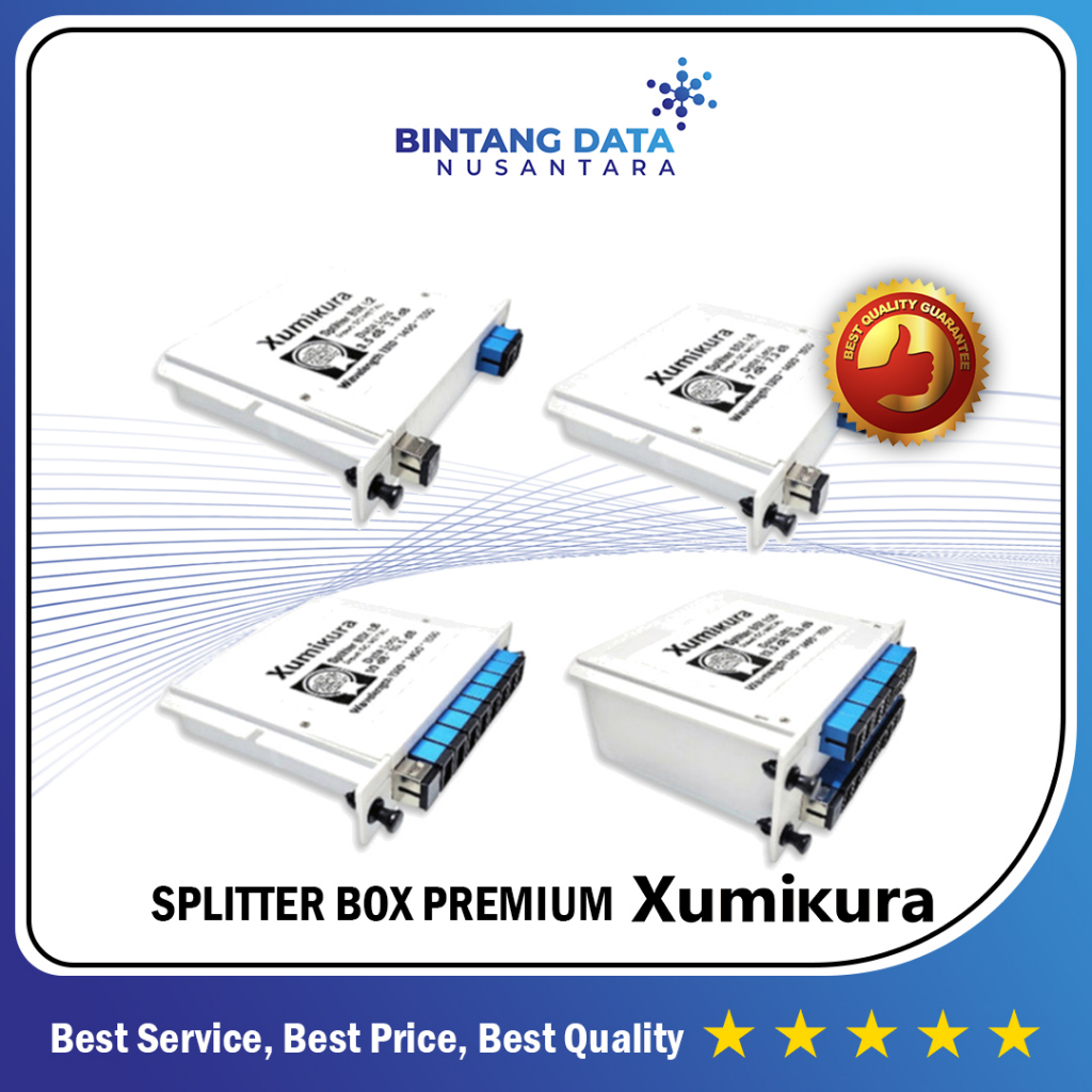 PASSIVE SPLITTER 1:2/1:4/1:8/1:16 SC UPC BOX BRAND XUMIKURA ORIGINAL