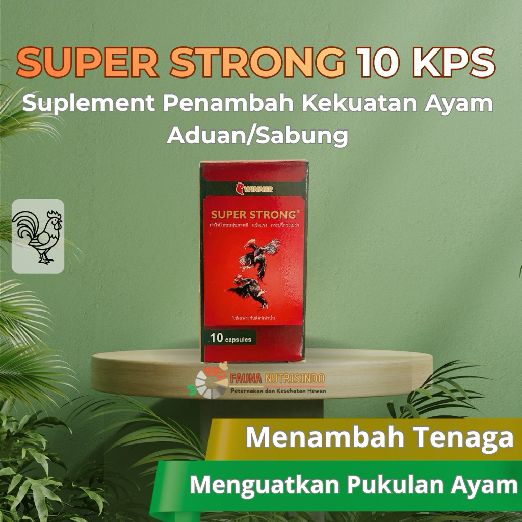 Super Strong 10 Kps - Doping Tenaga dan Pukulan Ayam Aduan/Sabung - MEDION