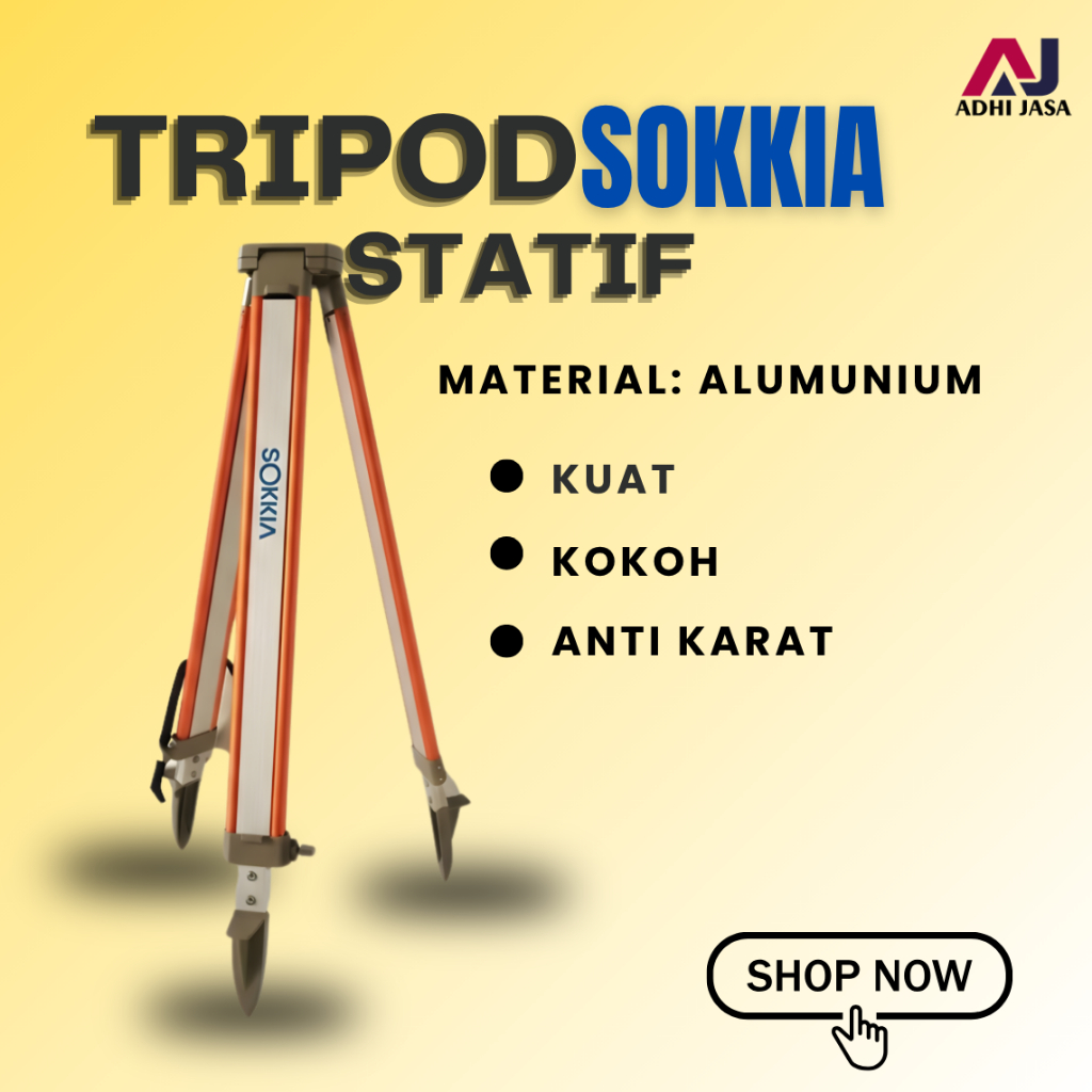 Alumunium Statif Tripod Sokkia Tipe
