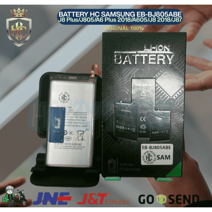 BATERAI SAMSUNG EB-BJ805ABE SAMSUNG J8 Plus/J805/A6 Plus 2018/A605/J8 2018/J87 ORIGINAL