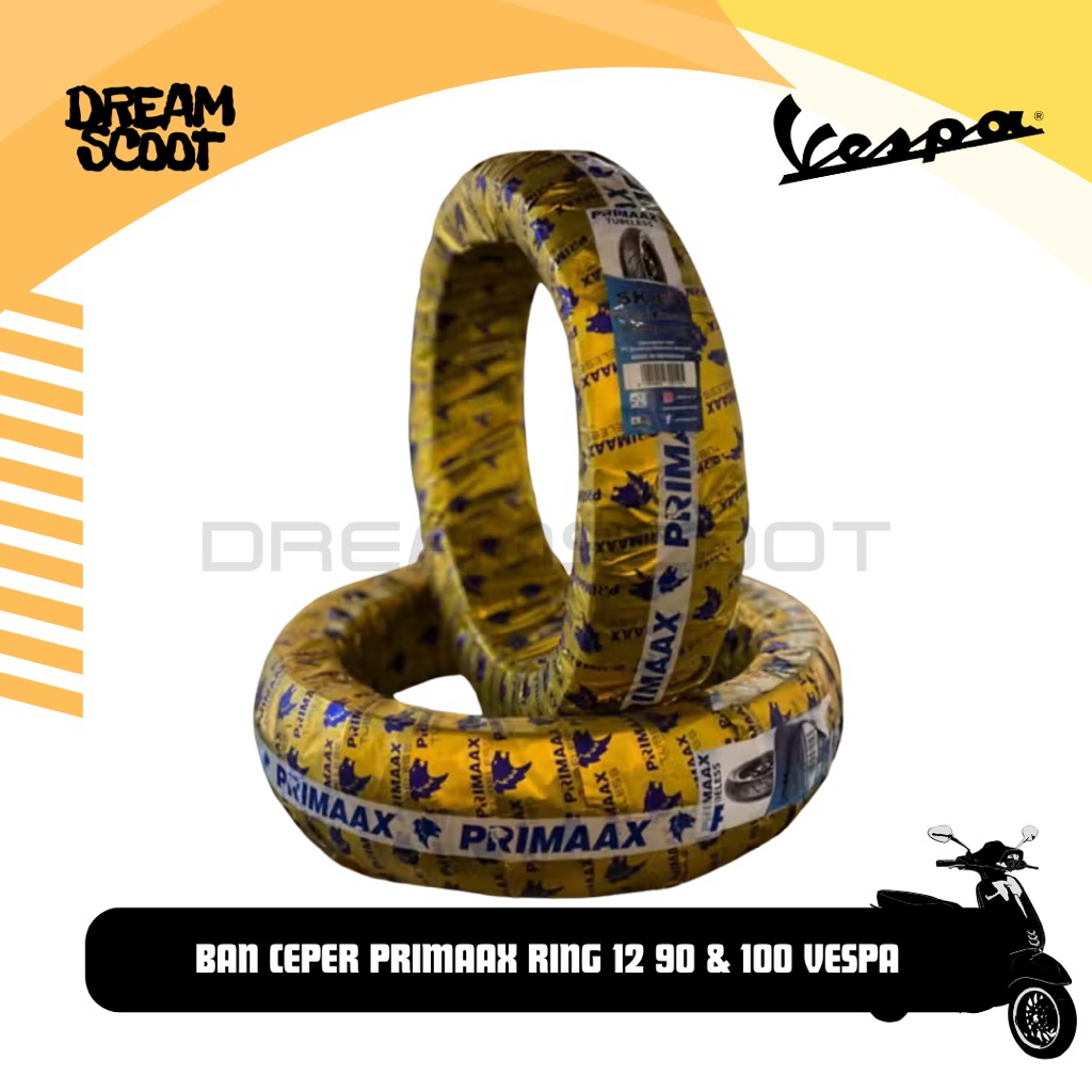 ban primaax racing 90/70/12 & 110/70/12 ban ceper vespa matic Ring 12 Vespa sprint Vespa Primavera b
