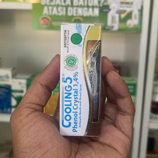 COOLING 5 SPRAY CAPPUCINO RADANG TENGGOROKAN DAN SARIAWAN